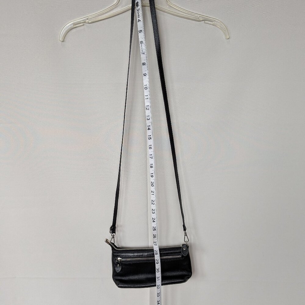 Black Leather Crossbody - Picture 8 of 8